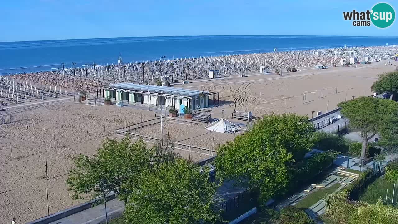 Webcam en vivo playa Bibione – vista desde Ashanti ApartHotel