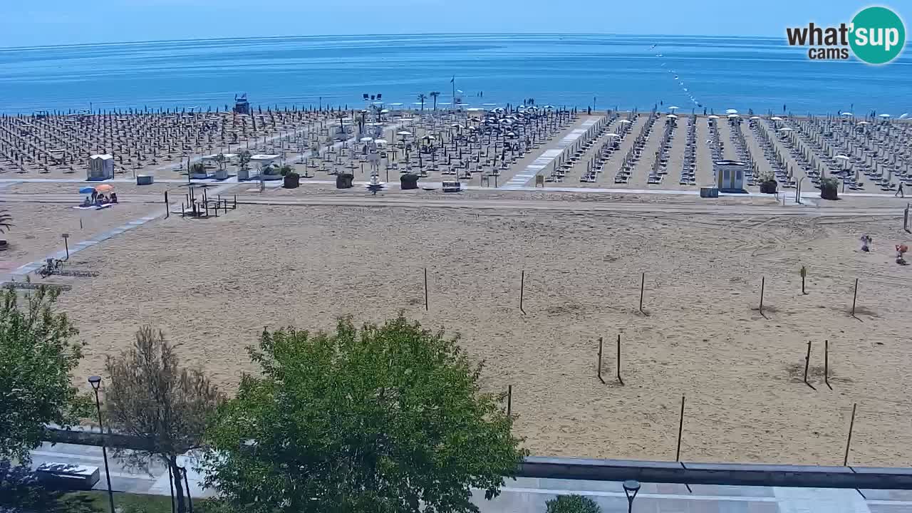 Spletna kamera Bibione plaža – pogled iz Ashanti ApartHotela