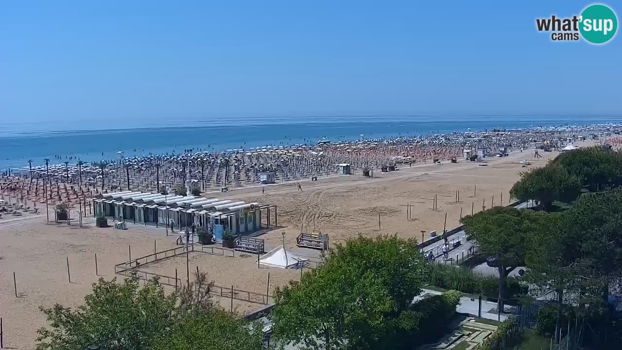 Webcam en vivo playa Bibione – vista desde Ashanti ApartHotel
