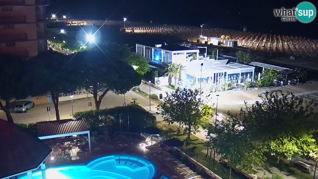 Web kamera Bibione plaža – pogled sa Ashanti ApartHotela
