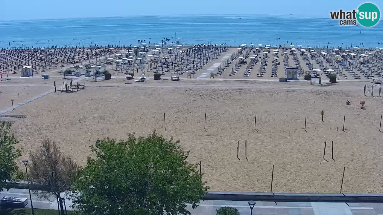 Webcam en direct plage de Bibione – vue depuis Ashanti ApartHotel