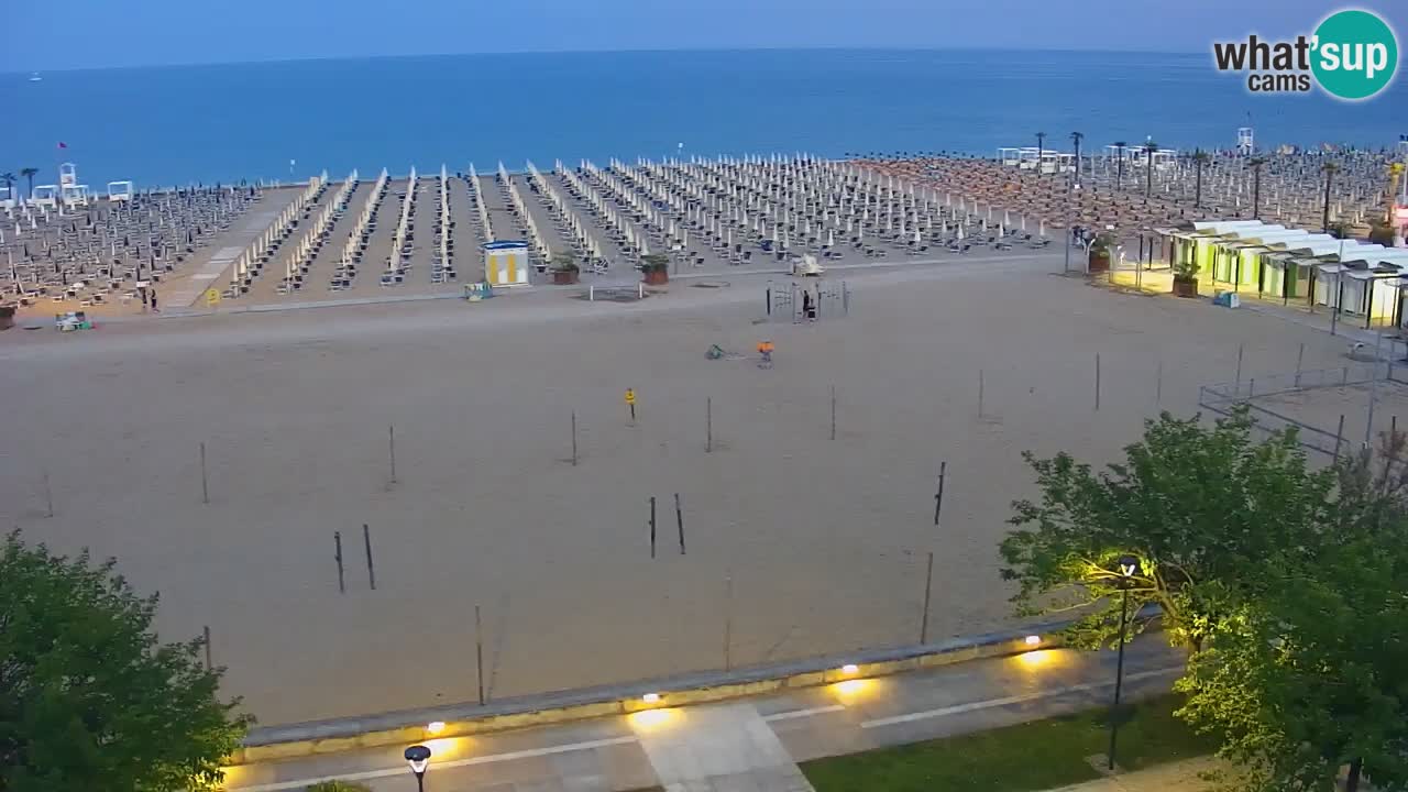 Web kamera Bibione plaža – pogled sa Ashanti ApartHotela