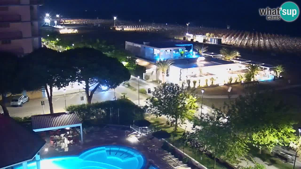 Webcam en vivo playa Bibione – vista desde Ashanti ApartHotel
