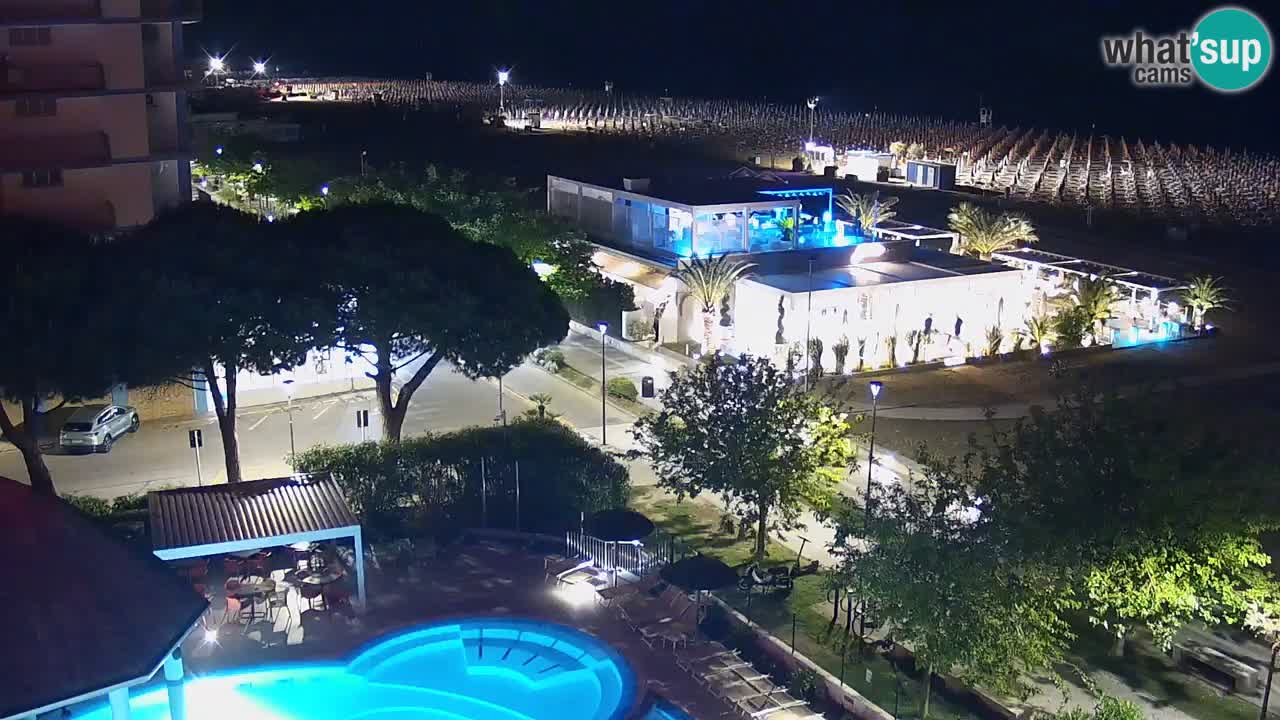 Webcam en vivo playa Bibione – vista desde Ashanti ApartHotel