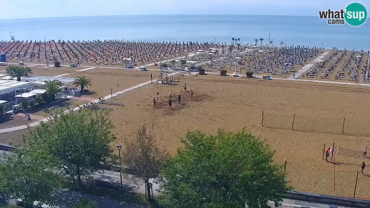 Webcam en vivo playa Bibione – vista desde Ashanti ApartHotel