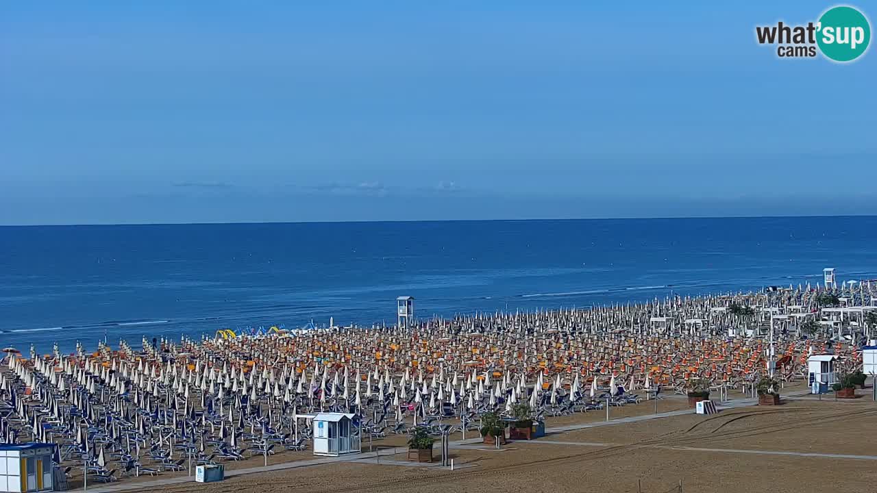 Spletna kamera Bibione plaža – pogled iz Ashanti ApartHotela