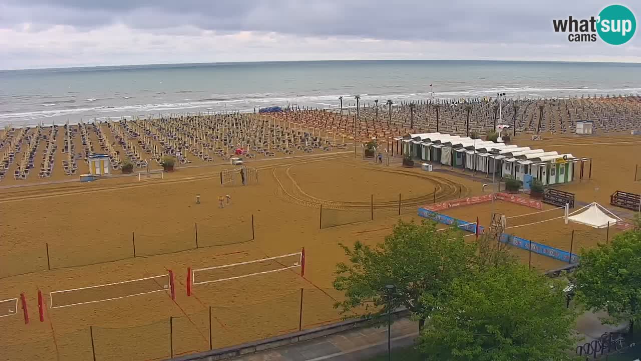 Webcam en vivo playa Bibione – vista desde Ashanti ApartHotel
