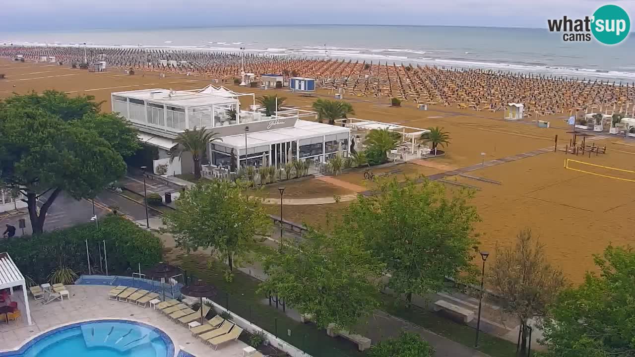 Web kamera Bibione plaža – pogled sa Ashanti ApartHotela