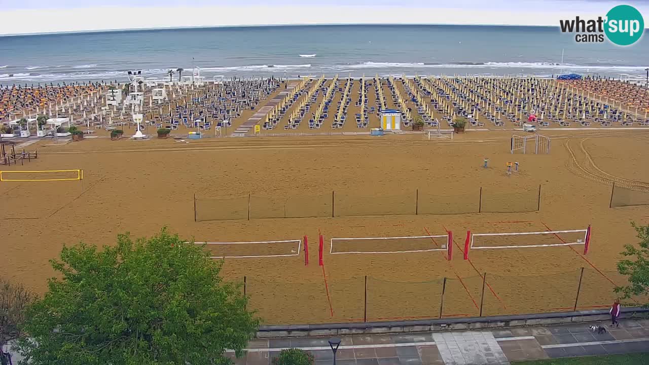 Webcam en direct plage de Bibione – vue depuis Ashanti ApartHotel