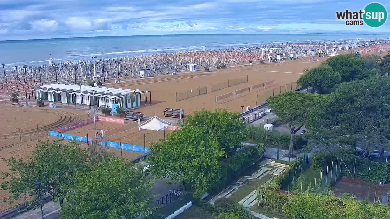 Web kamera Bibione plaža – pogled sa Ashanti ApartHotela