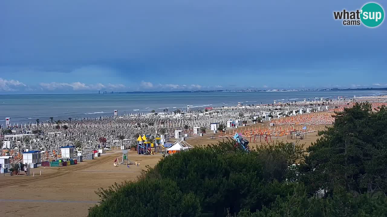 Webcam en vivo playa Bibione – vista desde Ashanti ApartHotel
