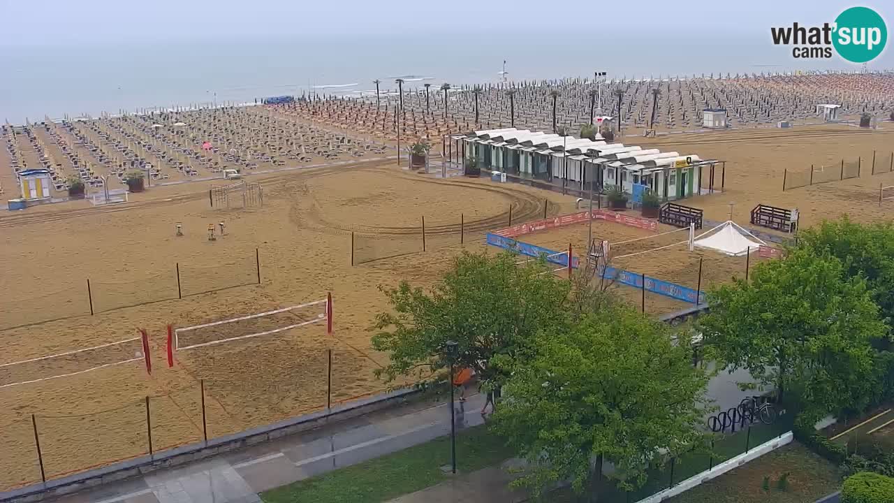 Webcam en vivo playa Bibione – vista desde Ashanti ApartHotel