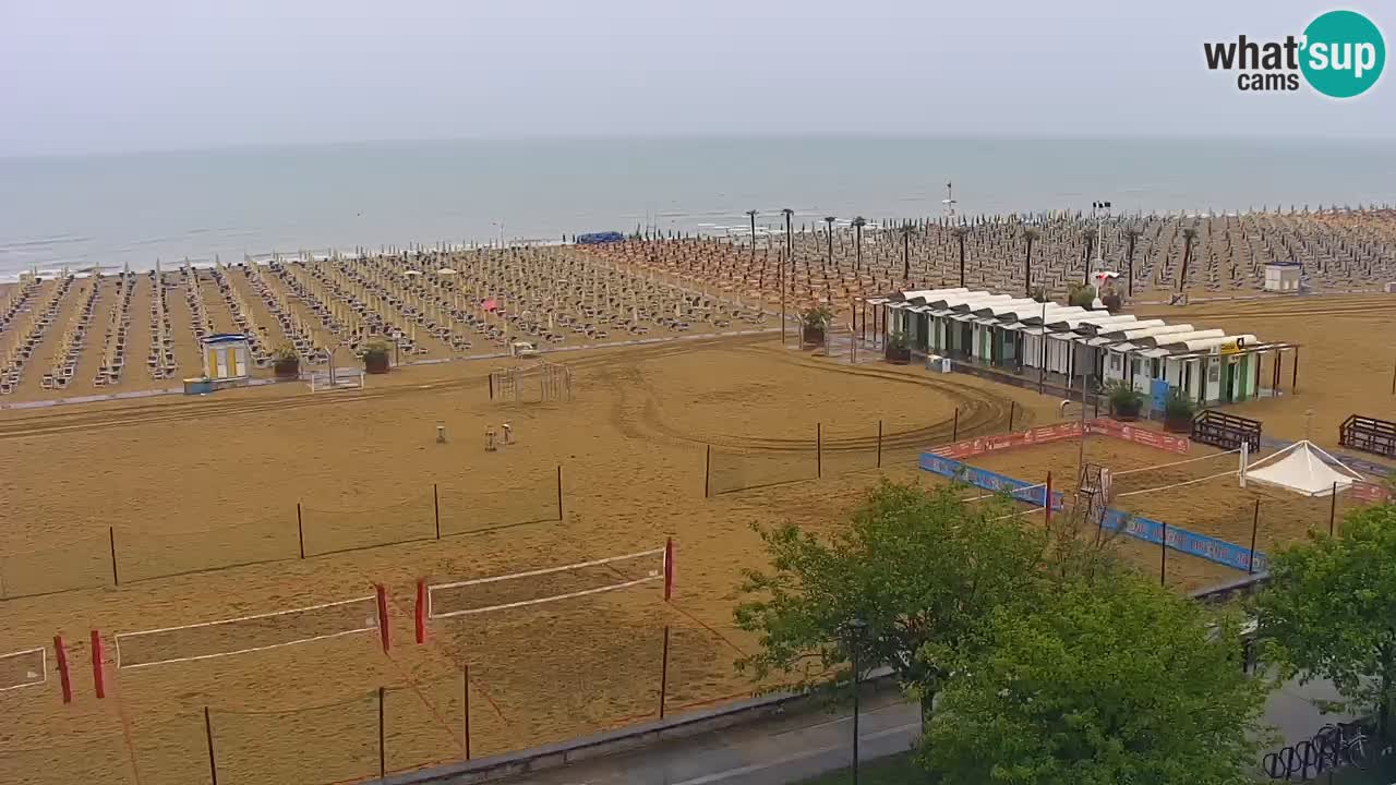 Webcam en direct plage de Bibione – vue depuis Ashanti ApartHotel