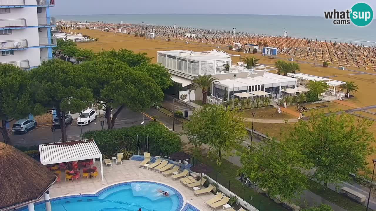 Webcam en direct plage de Bibione – vue depuis Ashanti ApartHotel