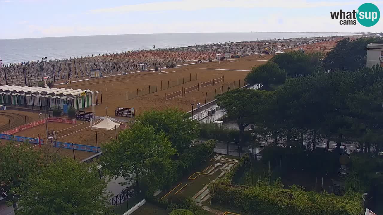 Webcam en vivo playa Bibione – vista desde Ashanti ApartHotel