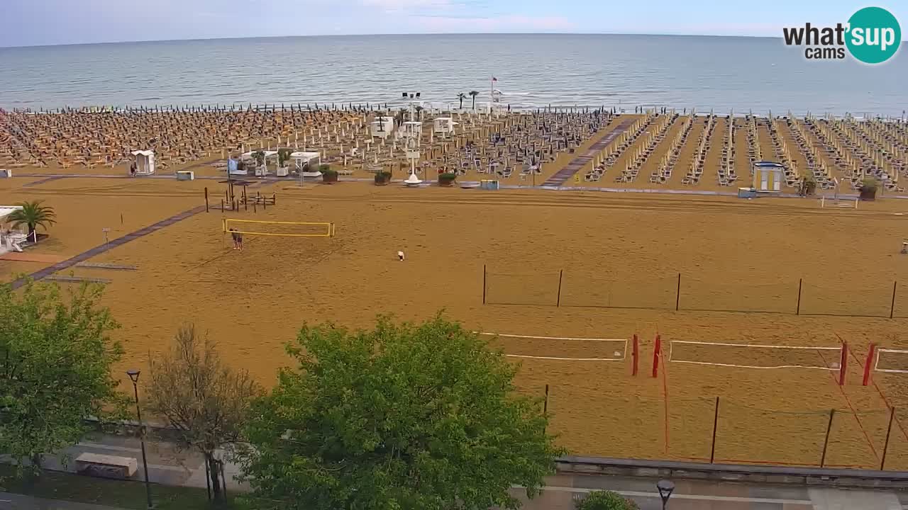 Web kamera Bibione plaža – pogled sa Ashanti ApartHotela