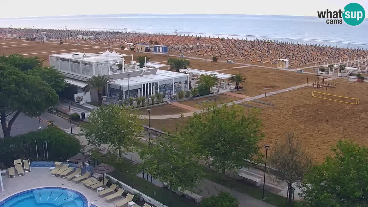 Webcam en direct plage de Bibione – vue depuis Ashanti ApartHotel