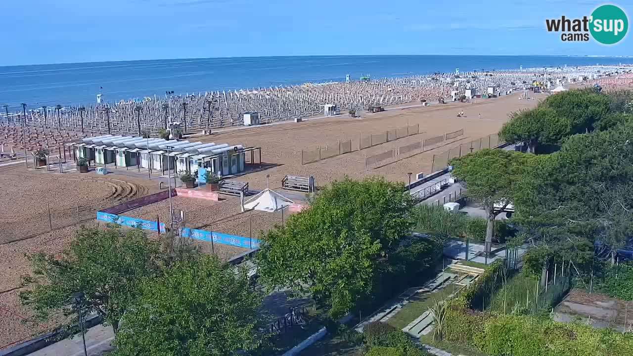 Webcam en vivo playa Bibione – vista desde Ashanti ApartHotel