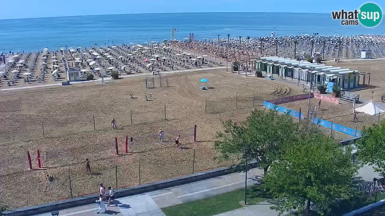 Webcam en vivo playa Bibione – vista desde Ashanti ApartHotel