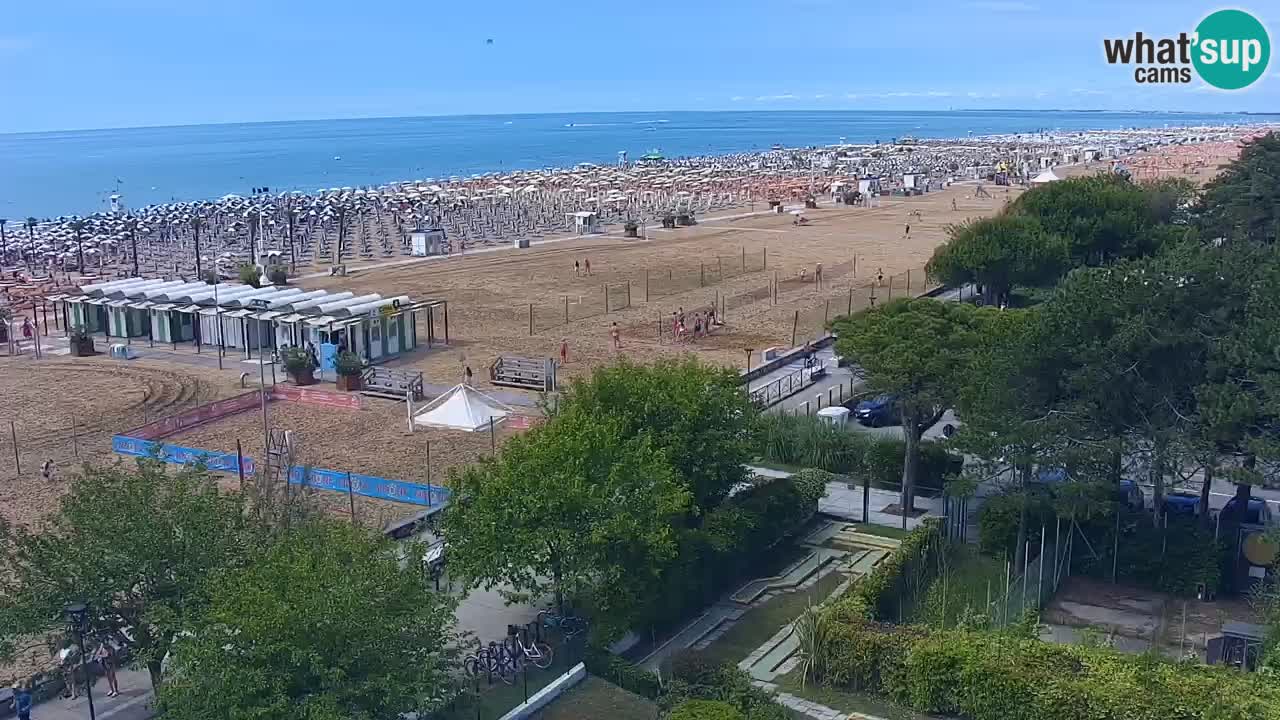 Webcam en vivo playa Bibione – vista desde Ashanti ApartHotel