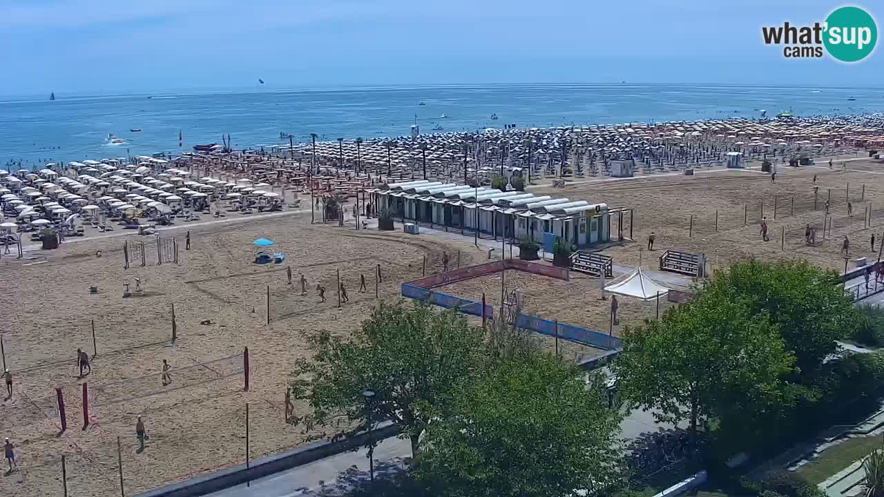 Webcam en vivo playa Bibione – vista desde Ashanti ApartHotel