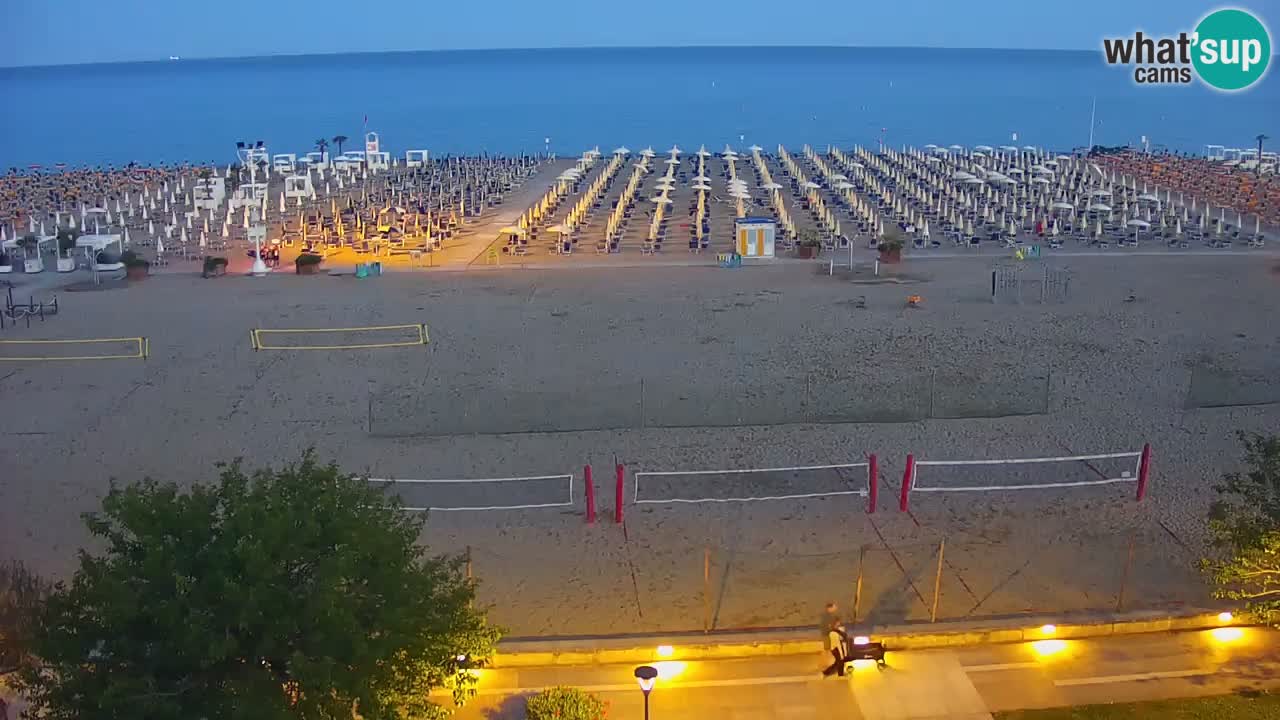 Web kamera Bibione plaža – pogled sa Ashanti ApartHotela