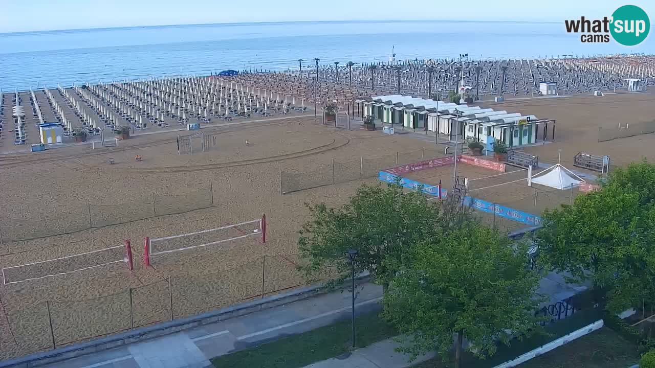 Webcam en direct plage de Bibione – vue depuis Ashanti ApartHotel