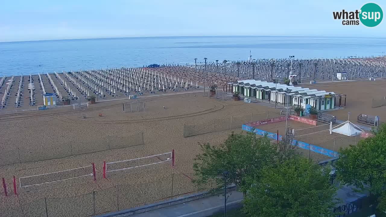 Webcam en direct plage de Bibione – vue depuis Ashanti ApartHotel