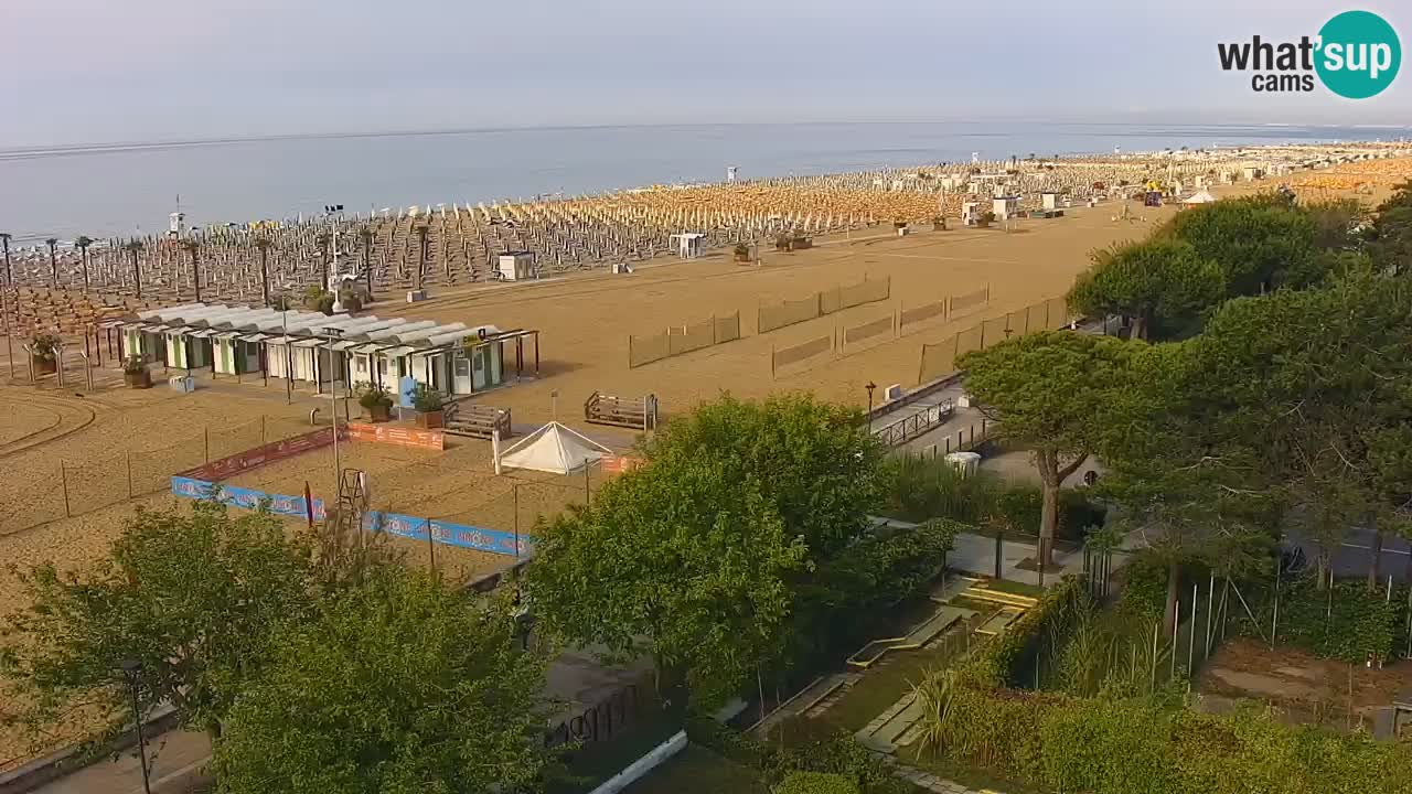 Webcam en direct plage de Bibione – vue depuis Ashanti ApartHotel
