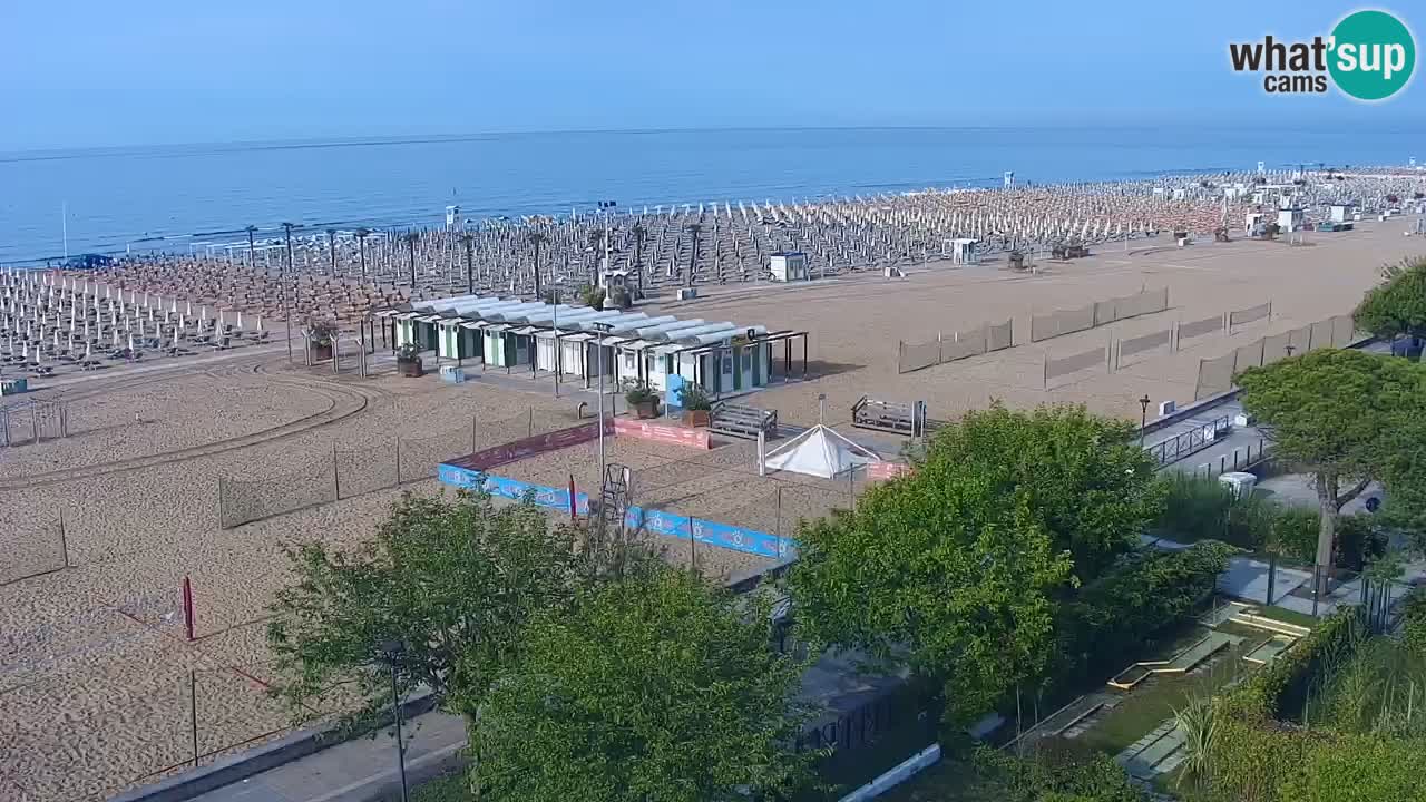 Webcam en direct plage de Bibione – vue depuis Ashanti ApartHotel