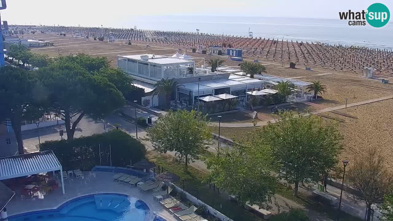 Webcam en direct plage de Bibione – vue depuis Ashanti ApartHotel