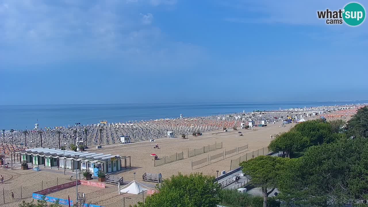 Web kamera Bibione plaža – pogled sa Ashanti ApartHotela