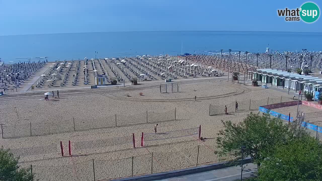 Webcam en direct plage de Bibione – vue depuis Ashanti ApartHotel
