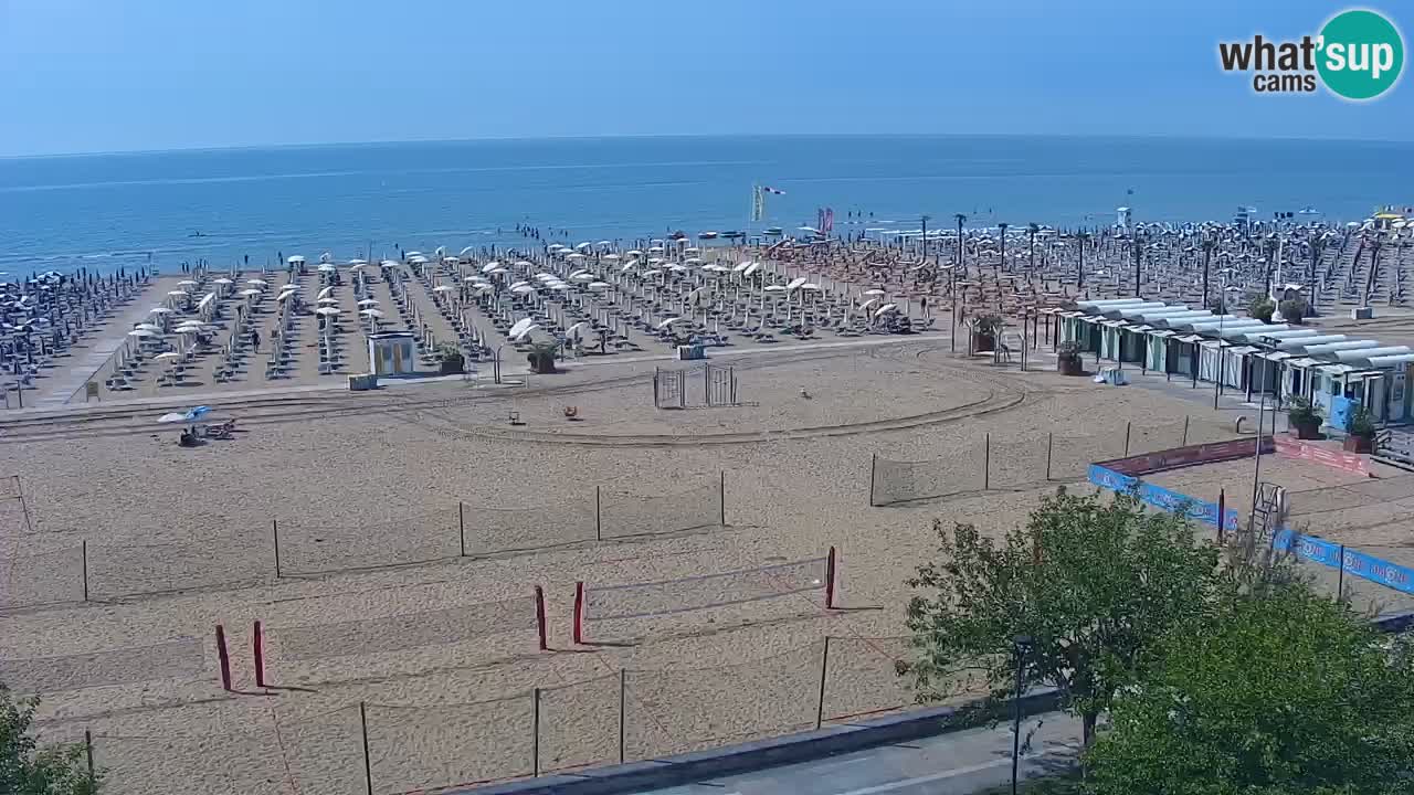 Spletna kamera Bibione plaža – pogled iz Ashanti ApartHotela