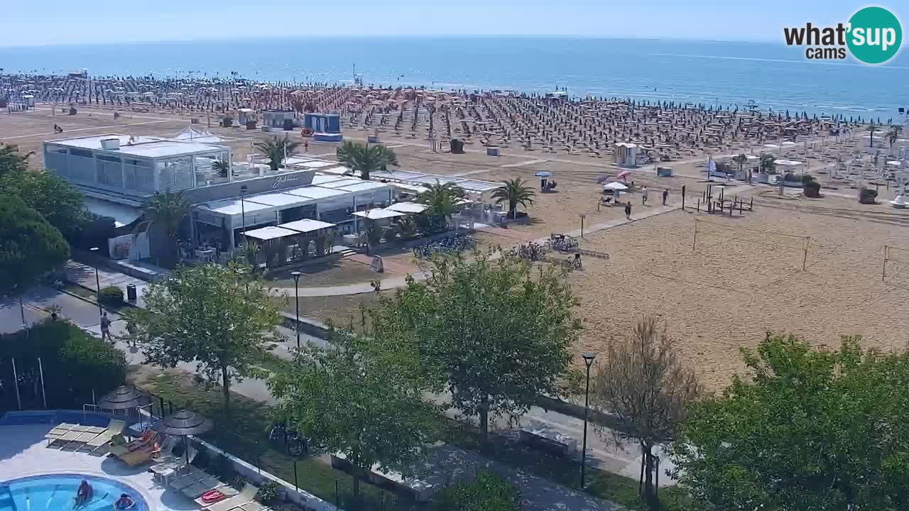 Web kamera Bibione plaža – pogled sa Ashanti ApartHotela
