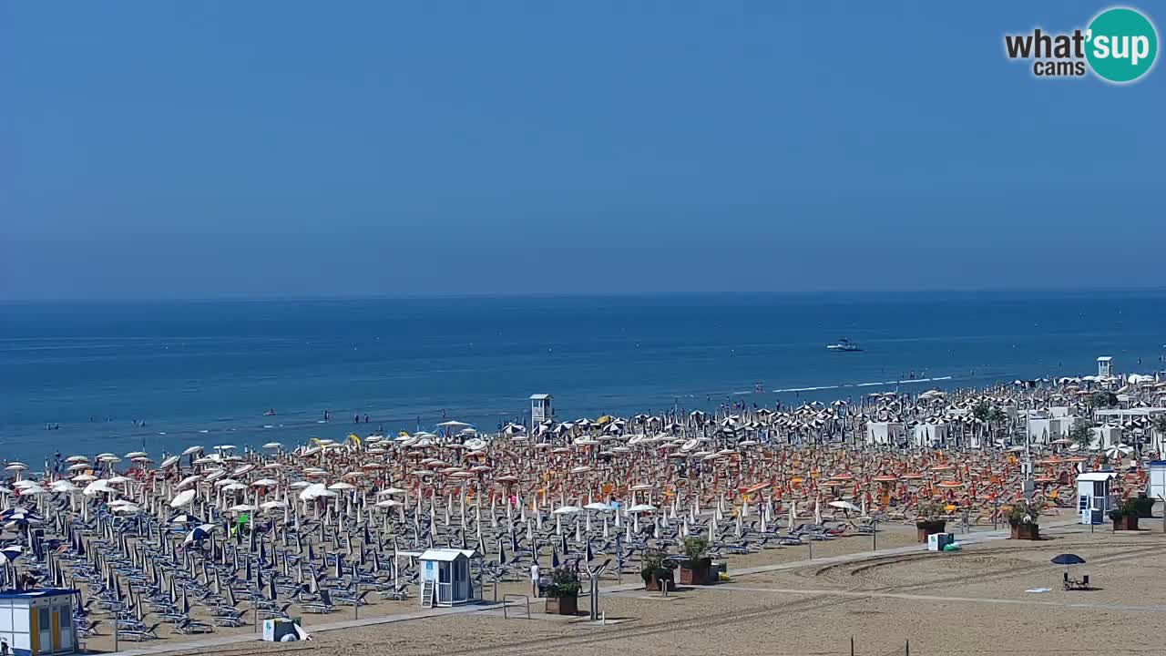Spletna kamera Bibione plaža – pogled iz Ashanti ApartHotela