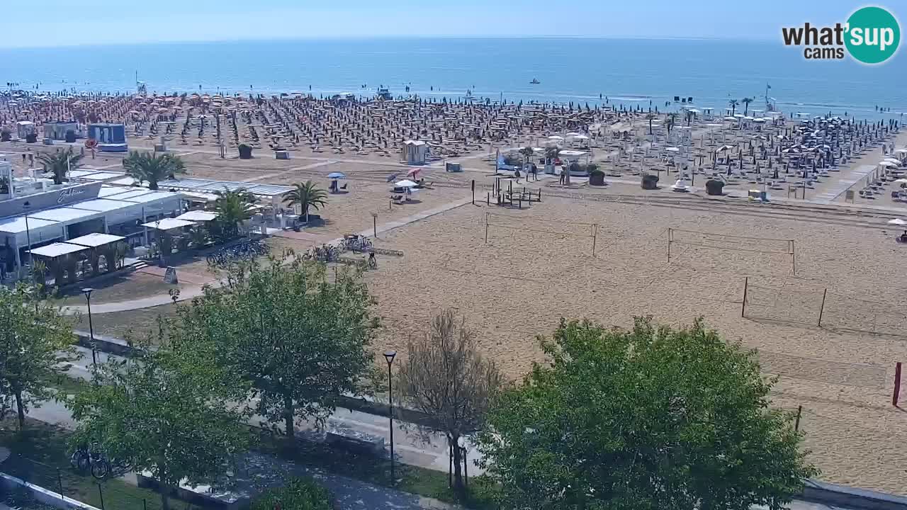 Webcam en direct plage de Bibione – vue depuis Ashanti ApartHotel