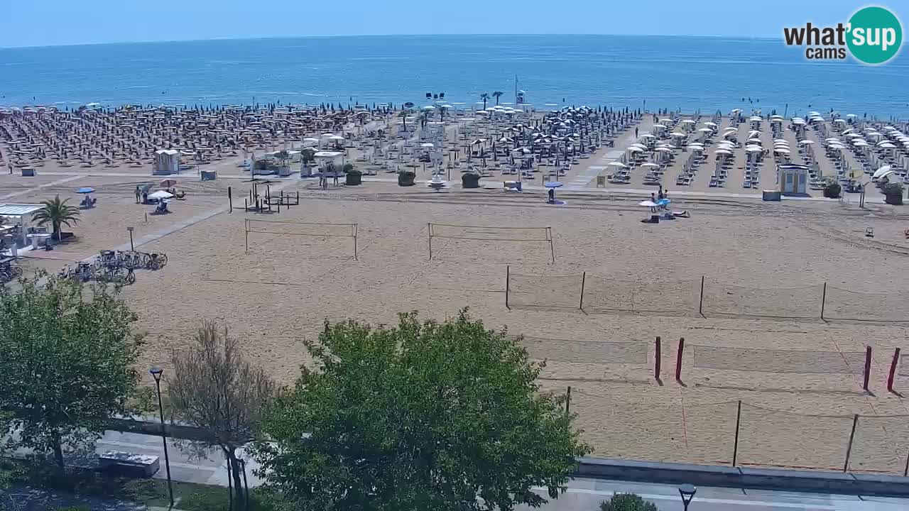 Web kamera Bibione plaža – pogled sa Ashanti ApartHotela