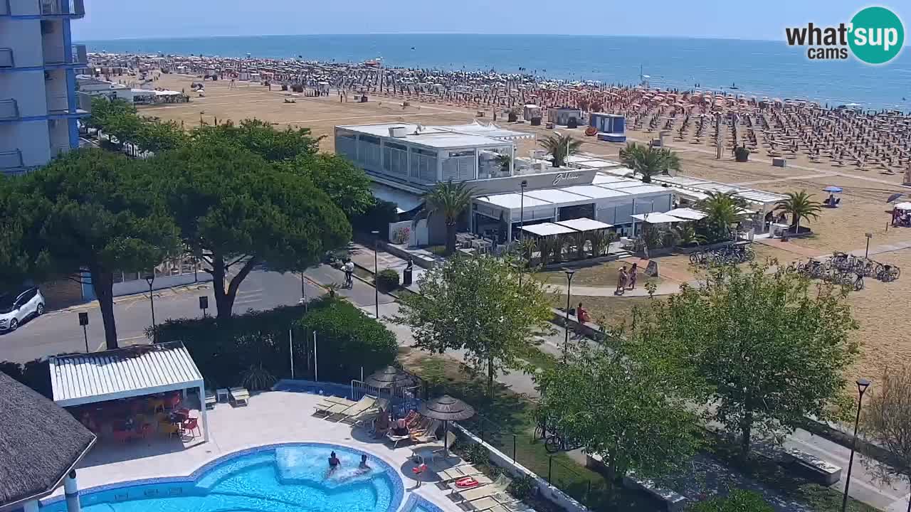 Web kamera Bibione plaža – pogled sa Ashanti ApartHotela
