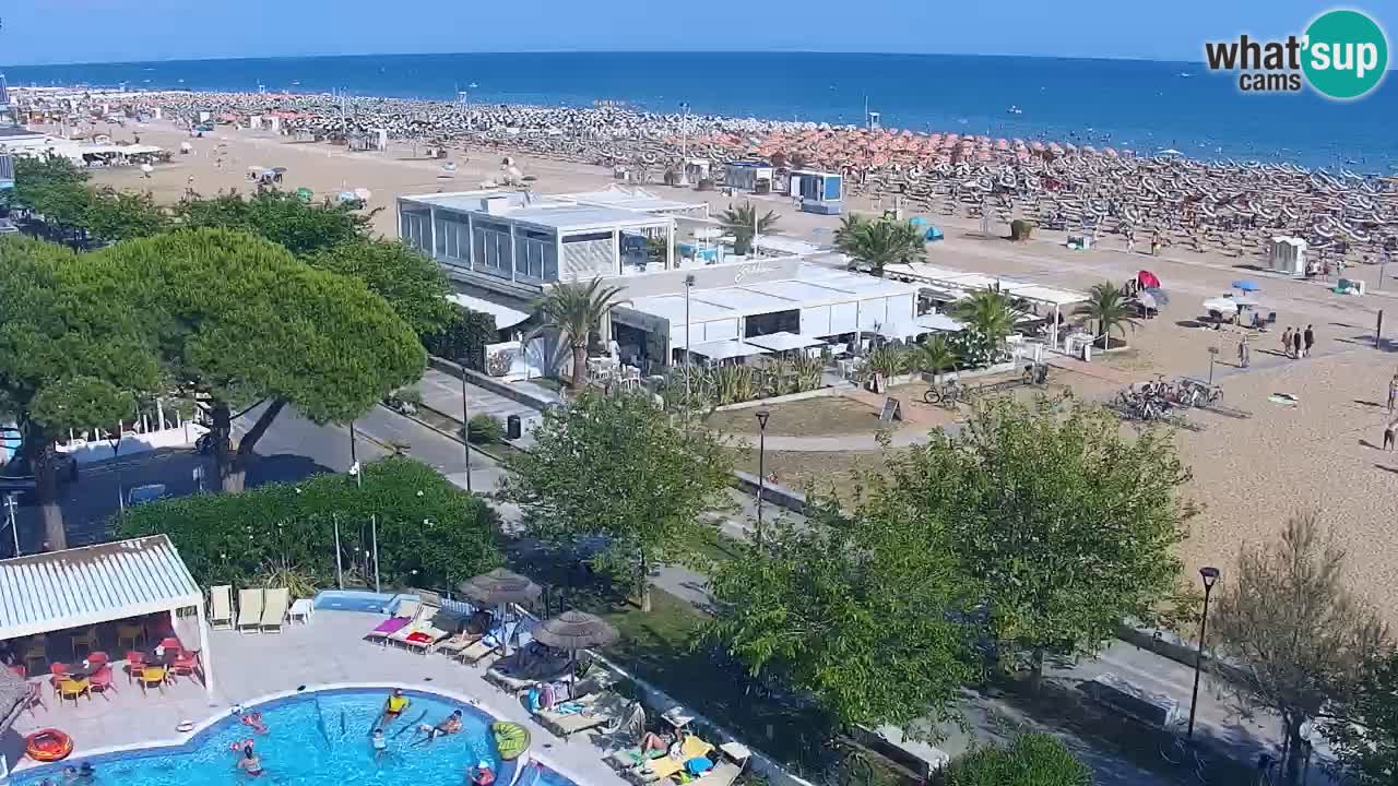 Web kamera Bibione plaža – pogled sa Ashanti ApartHotela