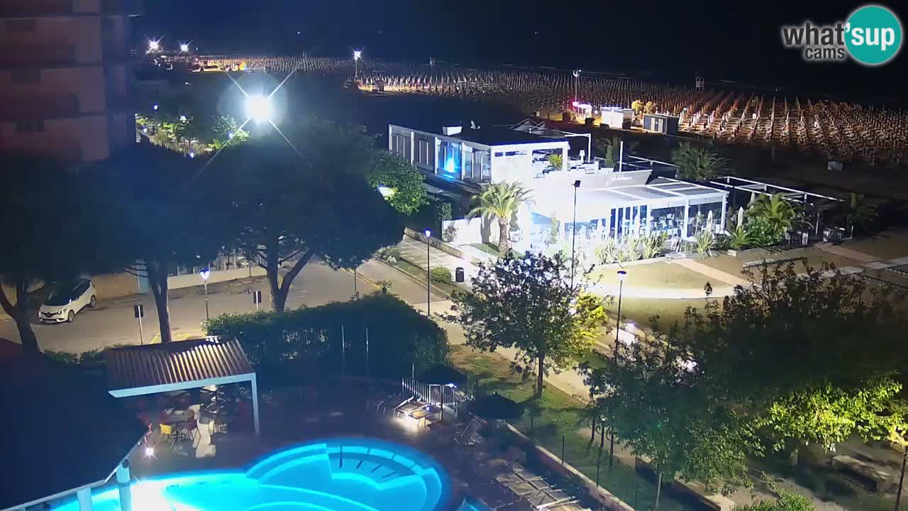 Webcam en direct plage de Bibione – vue depuis Ashanti ApartHotel