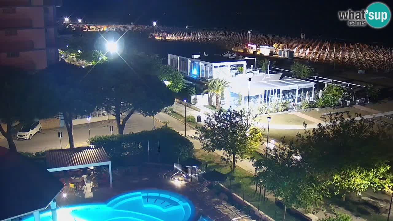 Web kamera Bibione plaža – pogled sa Ashanti ApartHotela