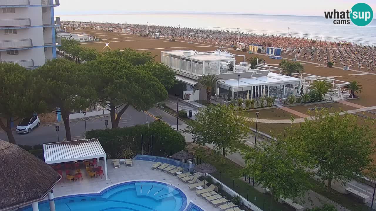 Webcam en direct plage de Bibione – vue depuis Ashanti ApartHotel