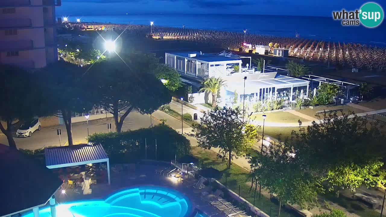 Web kamera Bibione plaža – pogled sa Ashanti ApartHotela