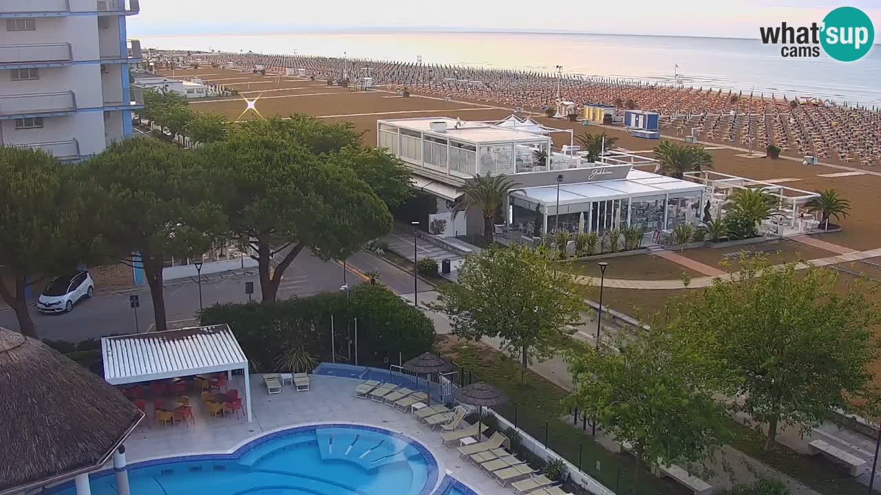 Web kamera Bibione plaža – pogled sa Ashanti ApartHotela