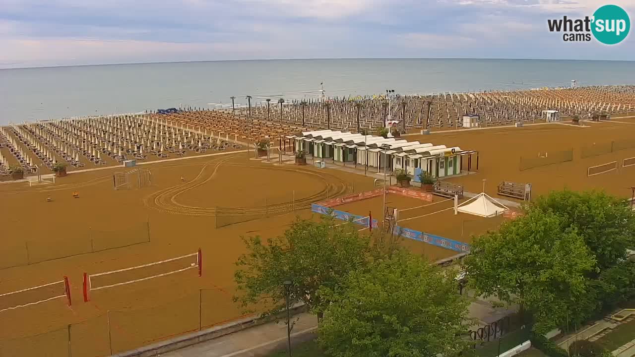 Web kamera Bibione plaža – pogled sa Ashanti ApartHotela