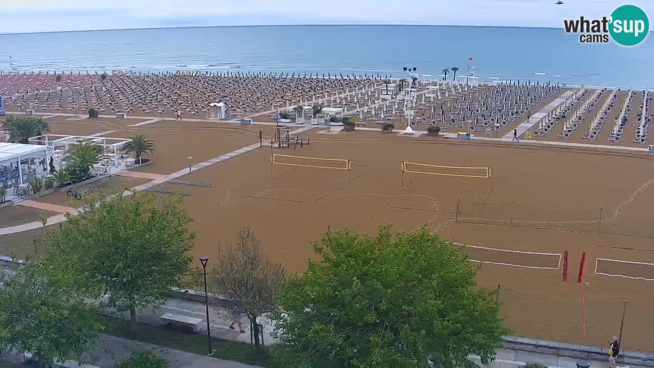 Webcam en vivo playa Bibione – vista desde Ashanti ApartHotel