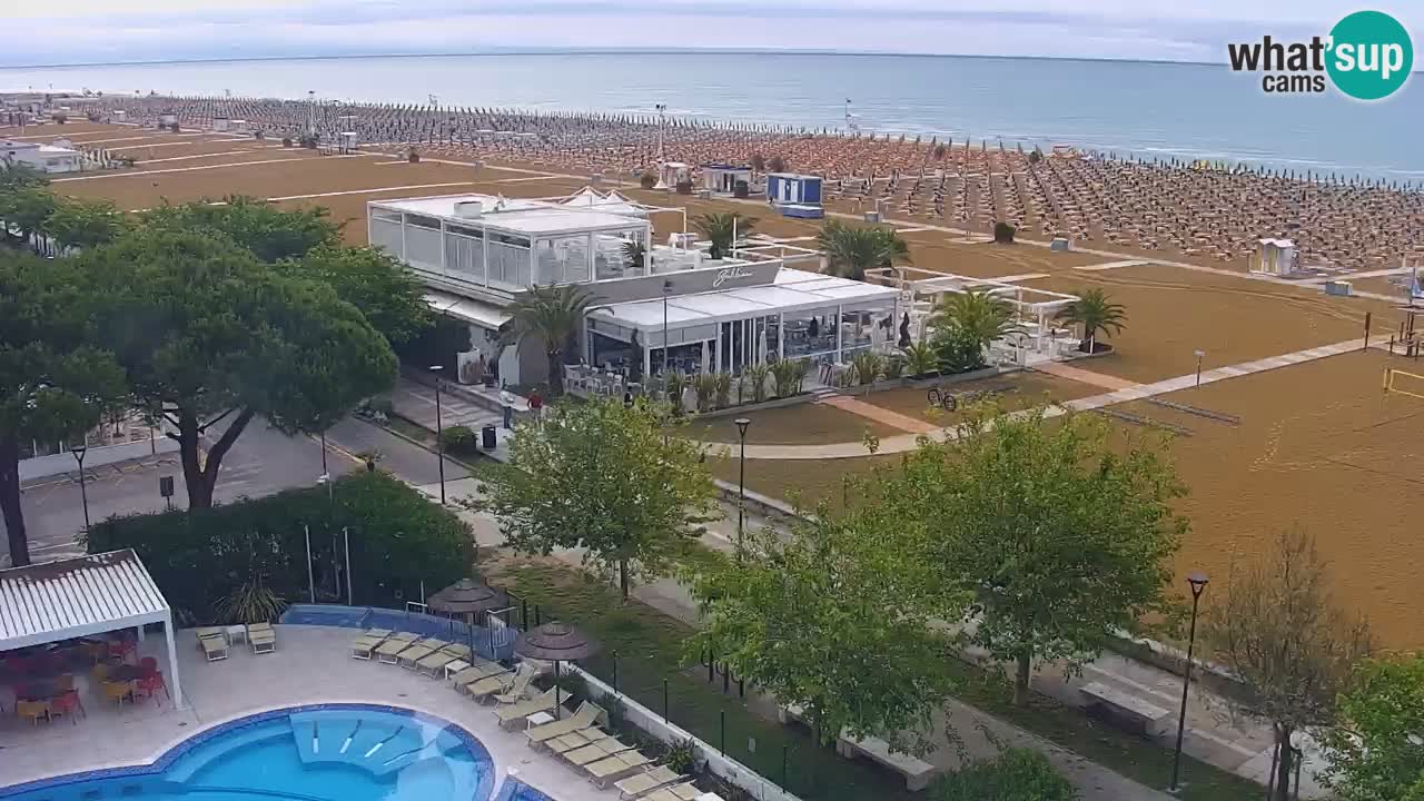 Web kamera Bibione plaža – pogled sa Ashanti ApartHotela