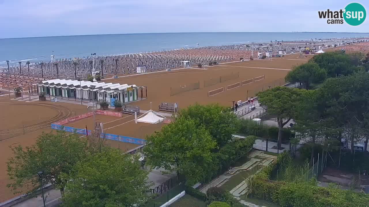 Web kamera Bibione plaža – pogled sa Ashanti ApartHotela