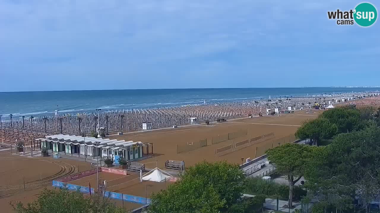 Webcam en vivo playa Bibione – vista desde Ashanti ApartHotel